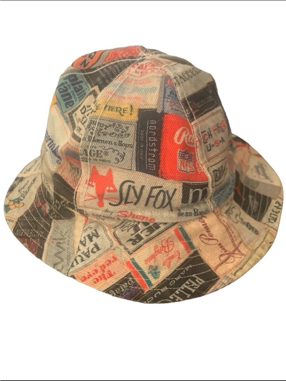 Denim Tag Bucket Hat